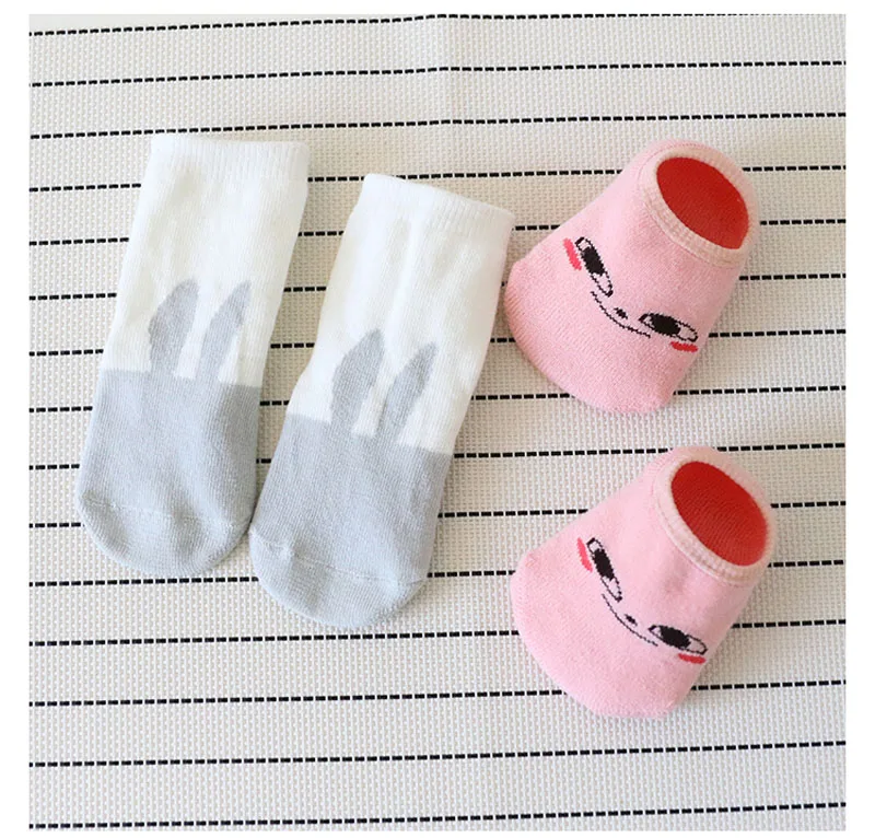 Toddler Girls Boys Soft Non-slip Sock Fur Bunny Cat Boot Cuffs Baby Socks long sock+floor socks 2pcs sets | Детская одежда и обувь