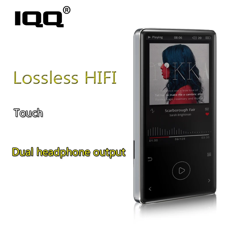 IQQ X11 Новый сенсорный экран MP3 плеер встроенный 16 ГБ тонкий hifi lossless FM/Радио Запись и