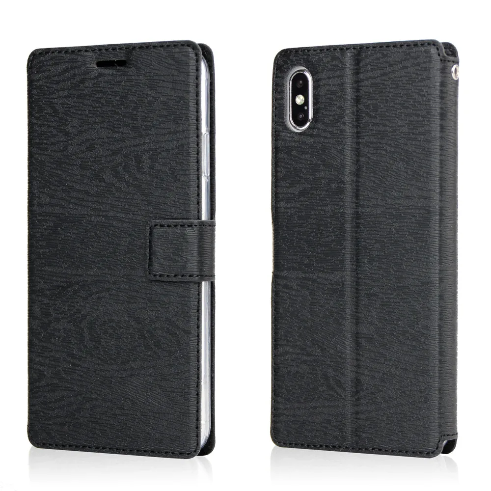 Кожаный чехол Xs с рисунком дерева для iPhone 8, 7, 6, 6S Plus, X, Xr Max, чехол, сплошной цвет, флип-книжка, роскошный бизнес(без логотипа), чехол для телефона