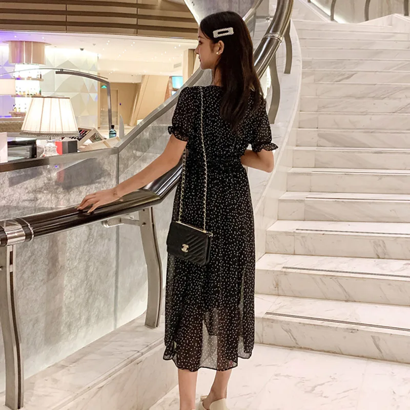 Летнее Новое Женское платье 2019 сексуальное элегантное большие размеры миди