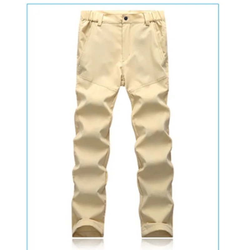 Водонепроницаемые зимние Походные штаны Softshell для мужчин кемпинг треккинговые