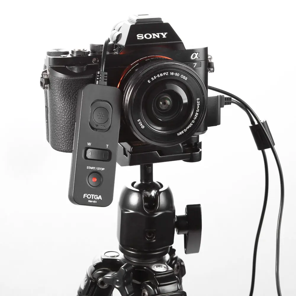 Переходное кольцо для объективов FOTGA RM-VS1 3 м/10ft дистанционный пульт дистанционного управления с кабелем для спуска затвора для DSLR Камера sony A7R A7S