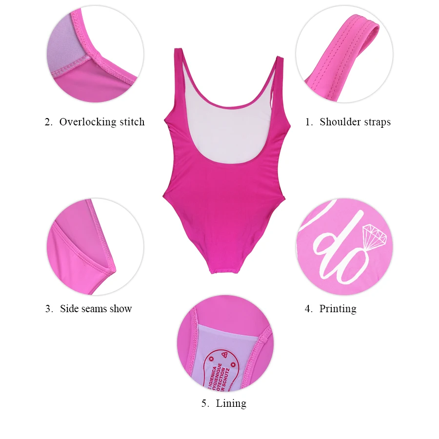 Цельный купальник I Do с надписью для женщин подарок невесты душа подкладка 12