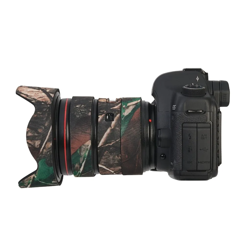 Selens Camera Lens Coat waterproof Rubber Cover Protective Case for canon 24-70F2.8L 24-70F2.8II Camouflage | Электроника