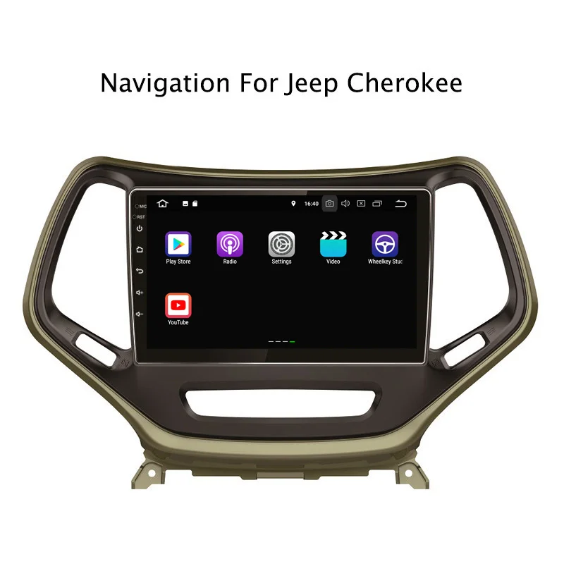 10 1 "2G ram 16G rom Android 8 автомобильный DVD мультимедийный плеер для Jeep Cherokee 2014-2017 черный