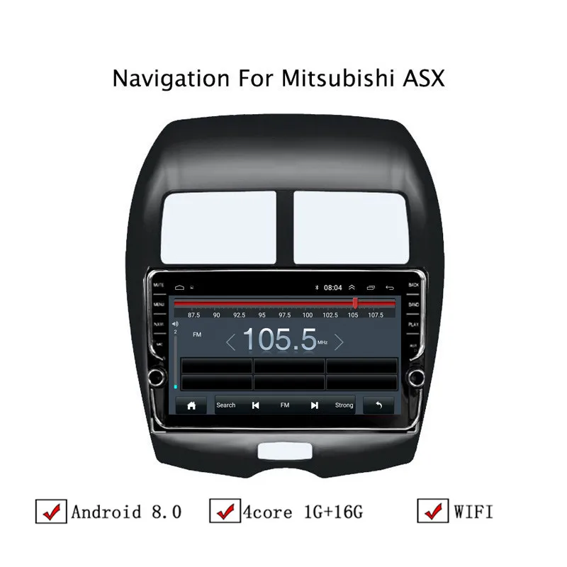 NAVITOPIA 10 1 дюймовый автомобильный мультимедийный плеер Andriod 8 GPS-навигация для Mitsubishi