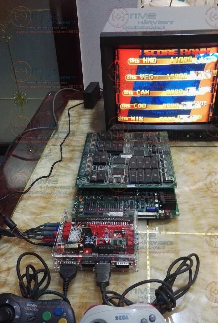 Новейший V2 супер пистолет JAMMA CBOX конвертер плата к SNK D15P джойстик и Сатурн геймпад для любого JAMMA PCB Pandora box MVS материнская плата