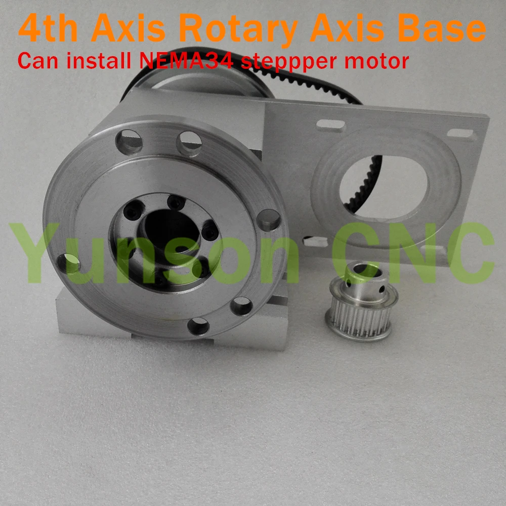4 я ось с ЧПУ полый вал основание для вращающейся оси соединенной пластиной
