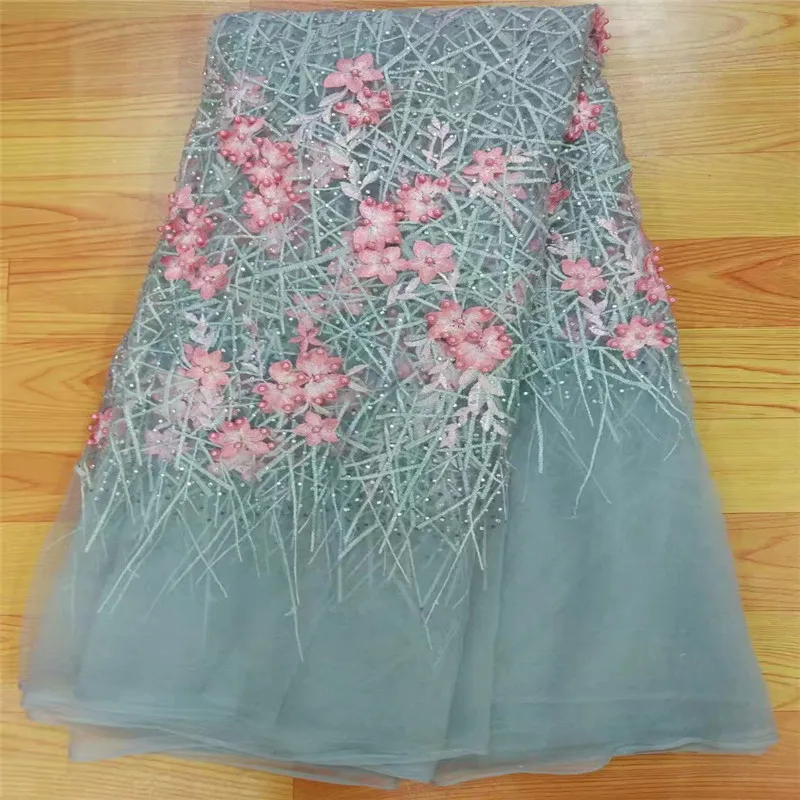 Швейные аксессуары блесток ткань Лидер продаж Швейцарский Кружево африканский