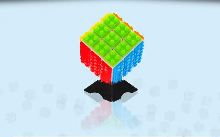 Hot Sale Super Cool 3x3x3 Magic Cube Building Blocks Bricks Base Toys 2 IN 1 Compatible with Legoed for Children Education Toy | Игрушки и