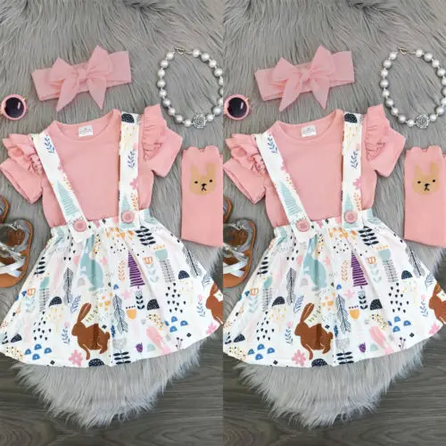 Emmaaby/распродажа футболка для новорожденных девочек топы платье комплект одежды