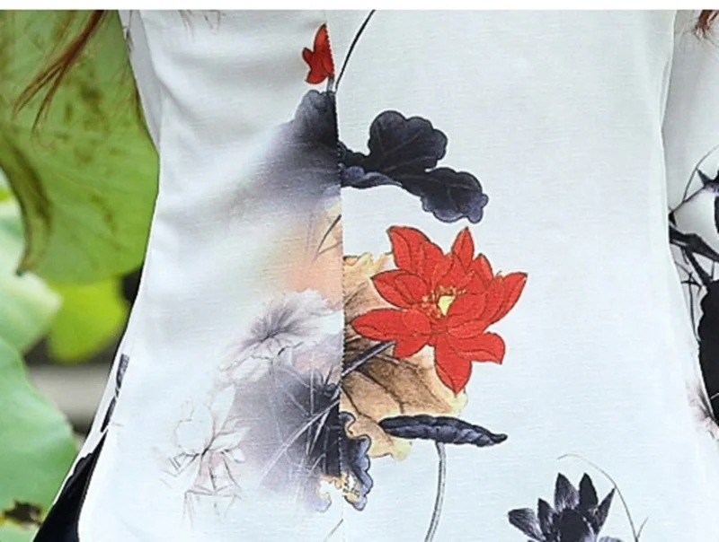 Китайские Топы Cheongsam для женщин весна лето Шанхай Тан одежда Женская Ретро винтажная рубашка женские китайские Топы TA1525