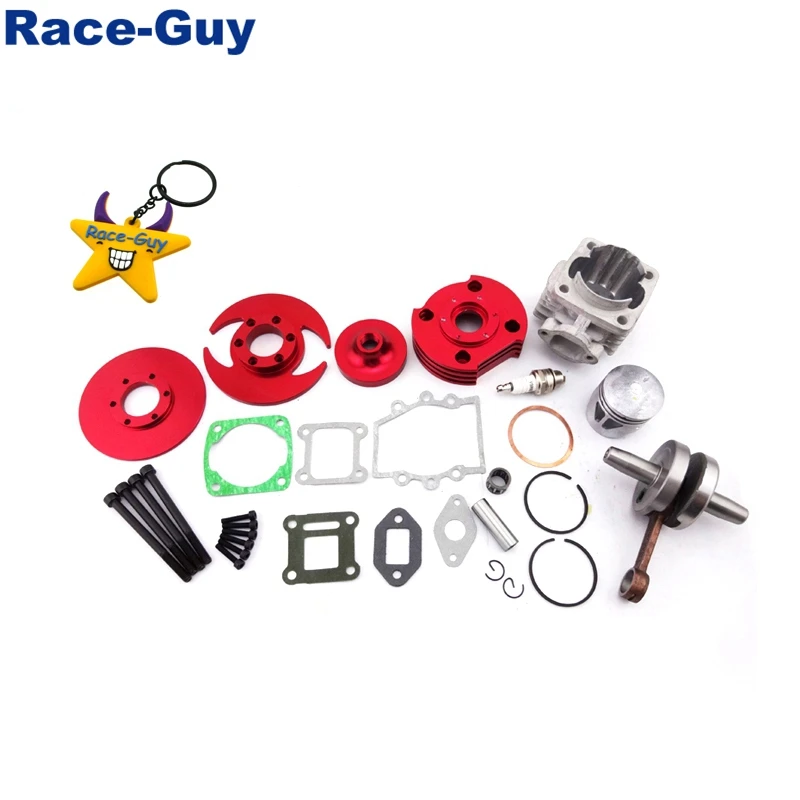 Комплект цилиндров с большим отверстием 44 мм в сборе для 2 тактного двигателя 47