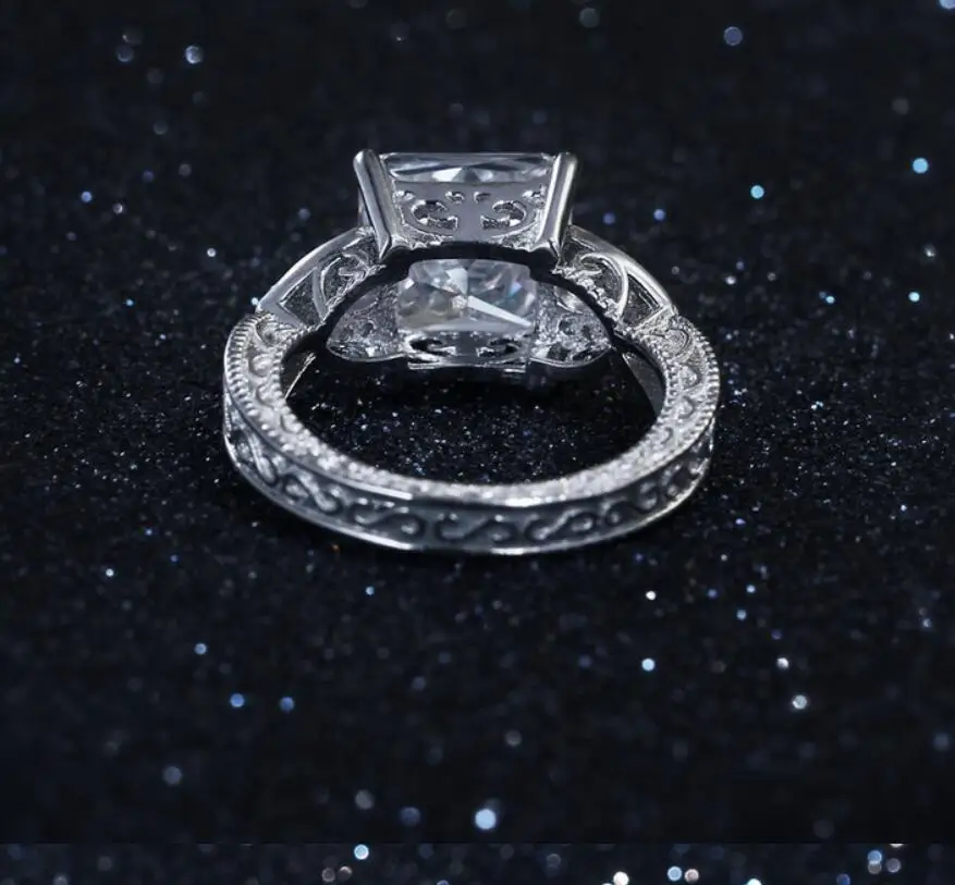 Женское Винтажное кольцо из серебра 925 пробы с фианитом|Кольца| |