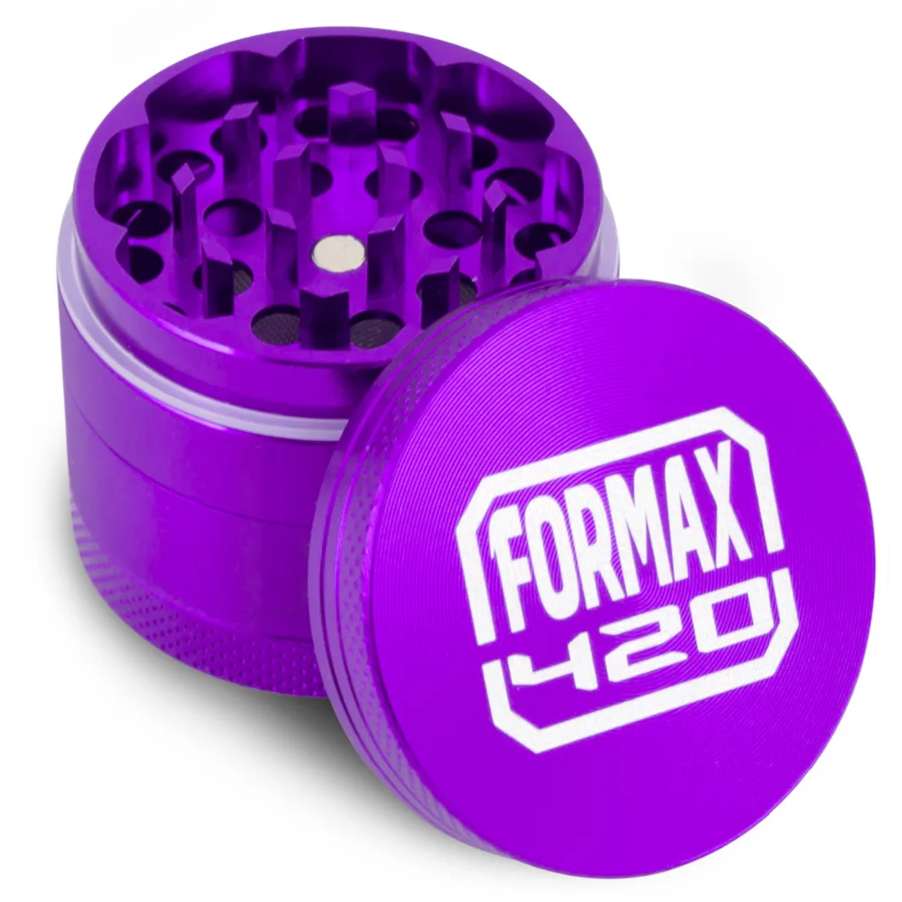 Алюминиевый измельчитель для трав Formax420 CNC 4 зажима 1 5 дюйма с пыльцеуловителем и