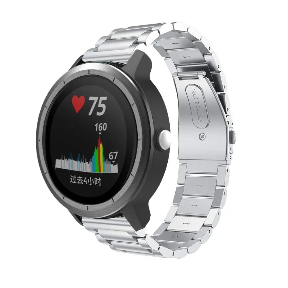 Ремешок из нержавеющей стали для наручных часов Garmin Vivoactive 3 20 мм браслет Vivoactive3 HR