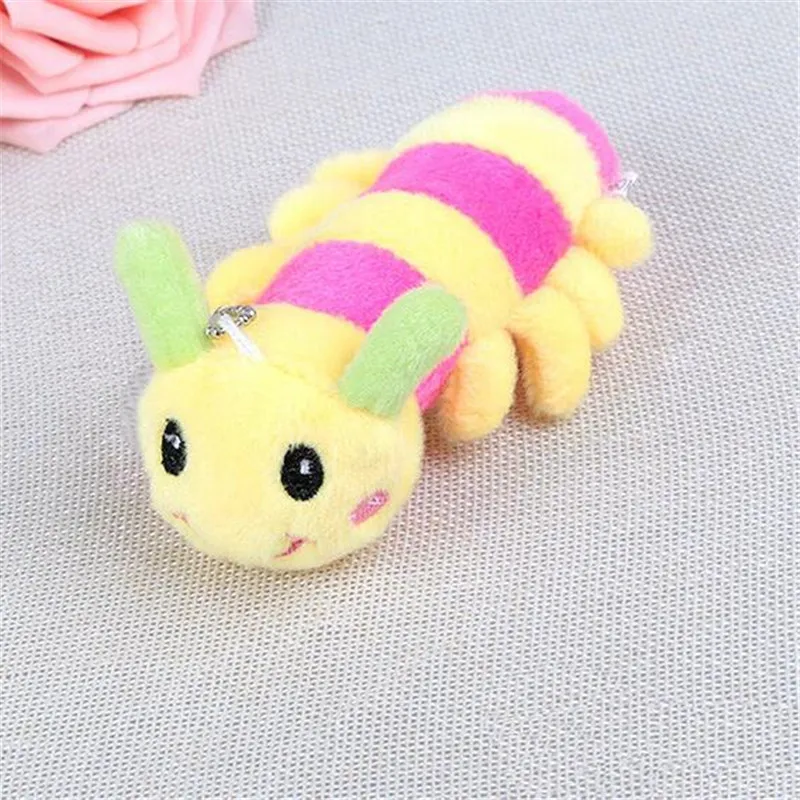 HANDANWEIRAN 1 шт PP Хлопок 12 см Новые Kawaii маленькие жуки мягкие игрушки милый гусеничный