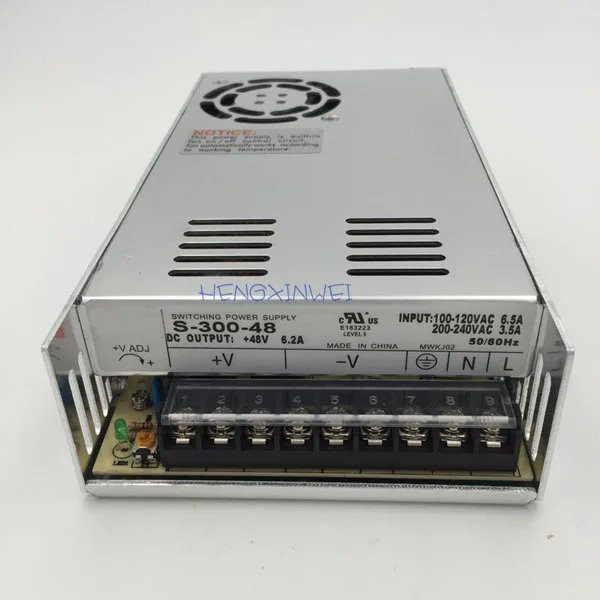 Входная одновыходная коммутационная блок питания 300 Вт 48 В 6.25a ac в dc источник