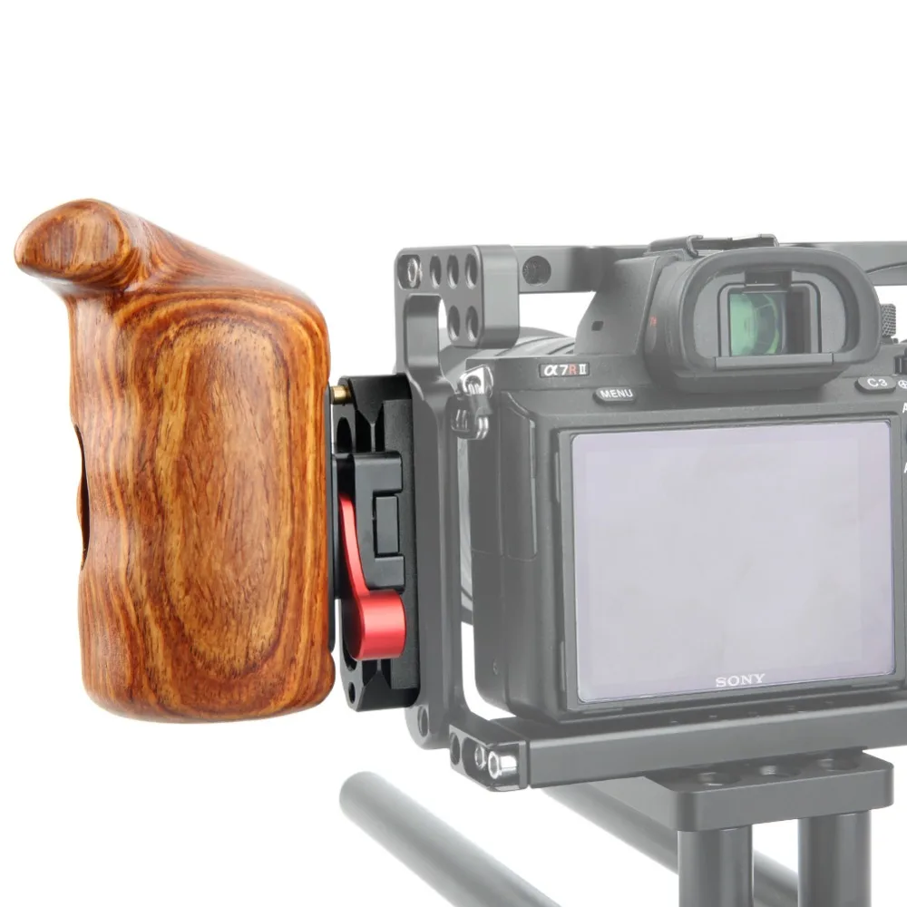 NICEYRIG деревянная ручка для камеры зажим NATO крепеж Rail 1/4 &quot винт DSLR стабилизатора