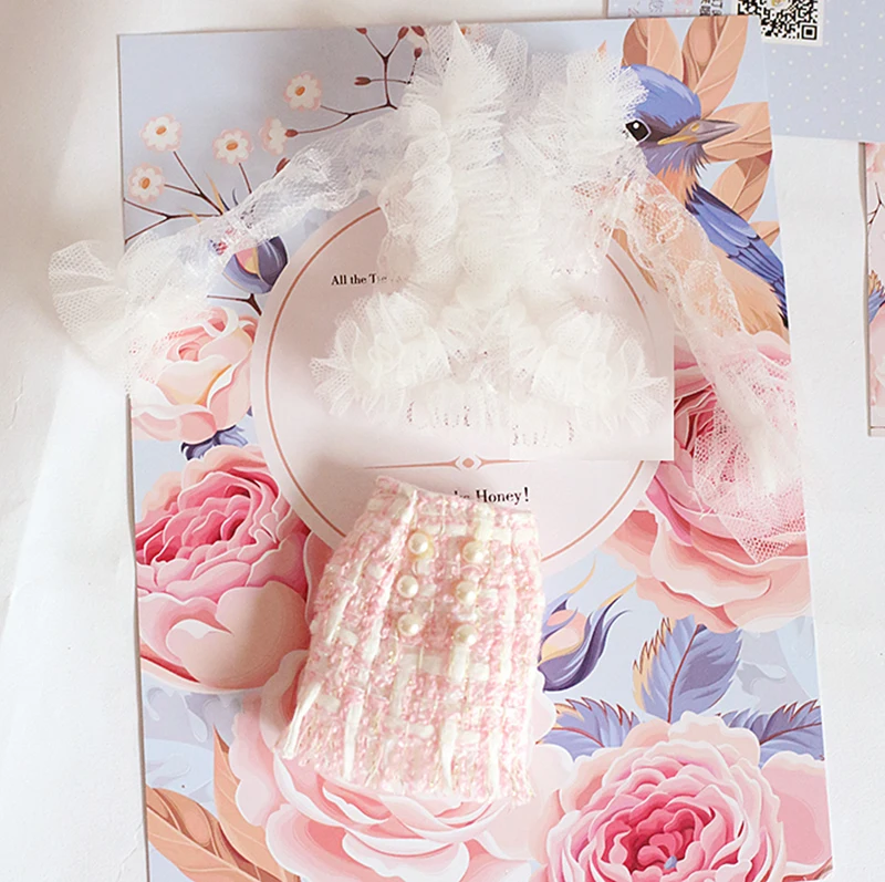 1PCS Clothes for dolls Ladies pink Hip Skirt White Lace Shirts Blyth Licca Dolls Accessories toys girls | Игрушки и хобби