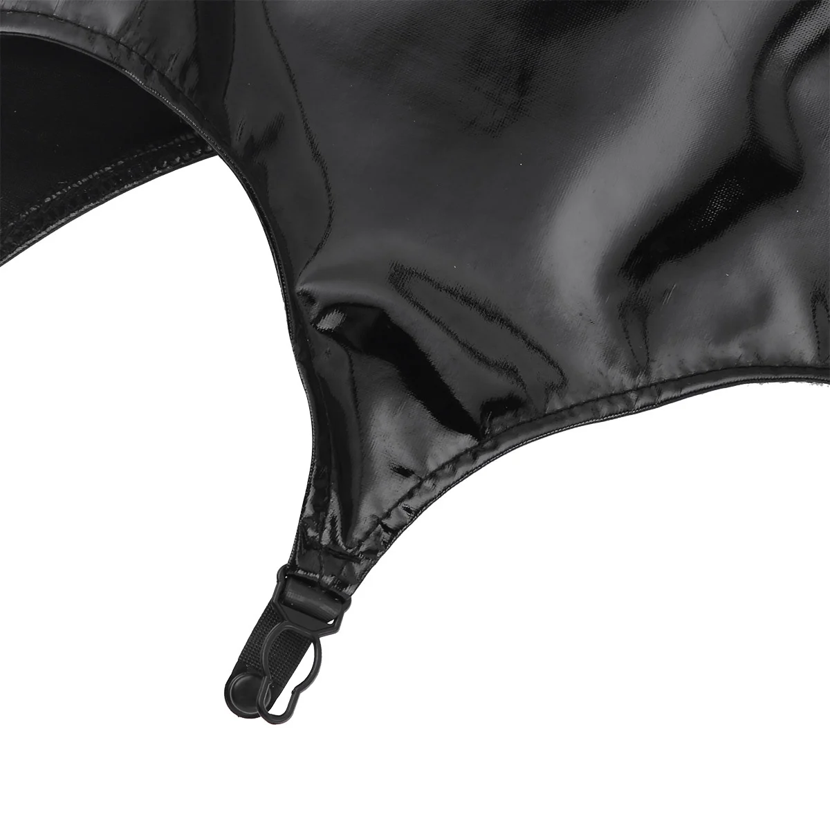

Women Open Cup Bodysuit lingerie Sexy Wet Look Faux Leather Wide Shoulder Straps Tight Cupless Corset Stockings Teddy Bodysuit