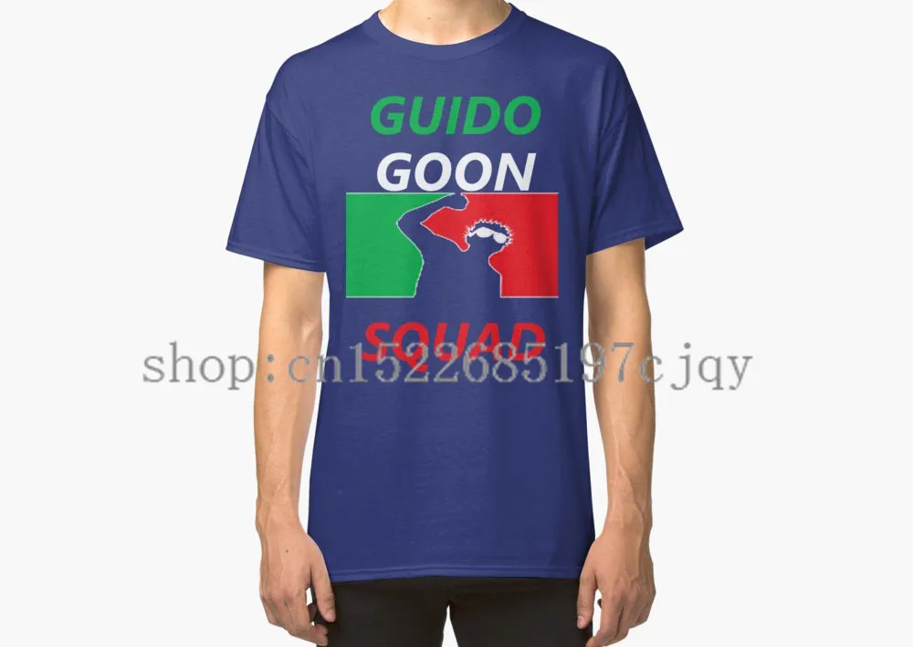 2018 Новый GUIDO GOON SQUAD безопасности Squad логотип Для мужчин с коротким рукавом