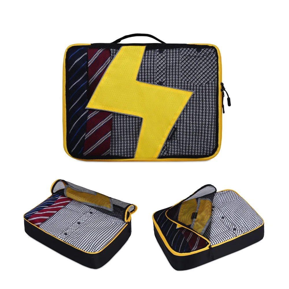 BAGSMART 7 Pcs/Set Nylon Packing Cubes For Clothes Travel Bags Shirts Waterproof Duffle Bag Organizers with Shoes Unisex | Багаж и сумки