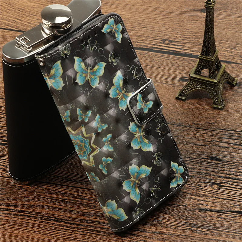 

Wekays For Samsung A8 2018 A530 Case Cute Cartoon Butterfly Leather Funda Case For Coque Samsung Galaxy A8 2018 A530F Cover Case
