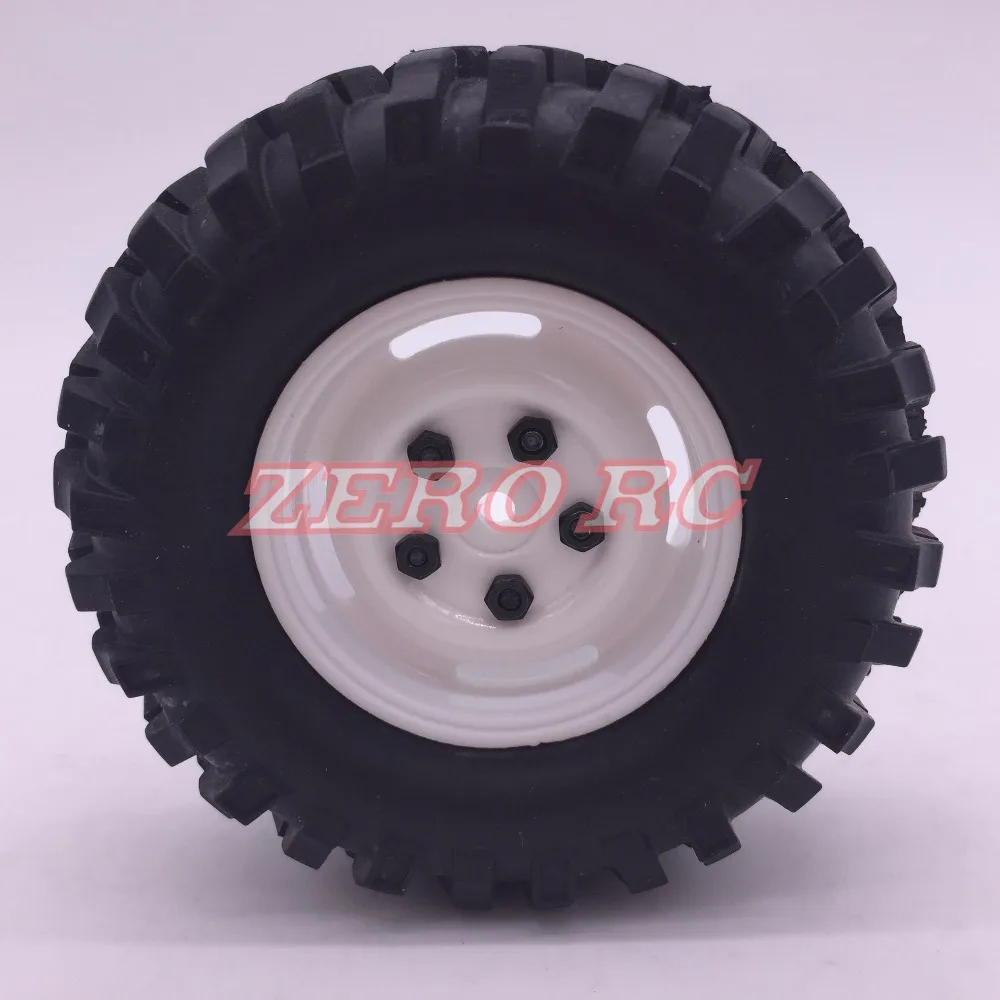 4 шт. RC Rock Crawler 96 мм Мягкие шины и 1 9 &quotпластиковые жесткие колеса для Tamiya CC01 AXIAL SCX10