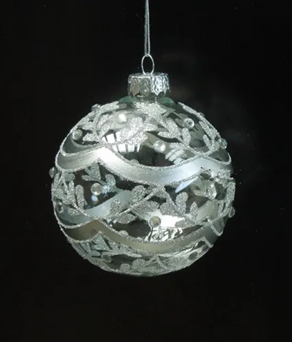 12pcs 10cm globe Диаметр = 6 см, 8 см, 10 см, 12 см, 15 см, 20 см, Серебряное украшение, стеклянный шар, Рождественский день, стеклянный шар, разные размеры, формы для выбора - Цвет: 12pcs 10cm globe
