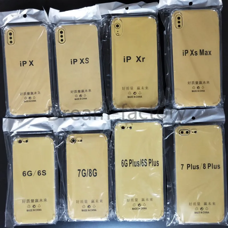 Ударопрочный прозрачный мягкий чехол из ТПУ для iPhone 12 11 Pro Max X Xs Xr 6 7 8 Plus Бесплатная