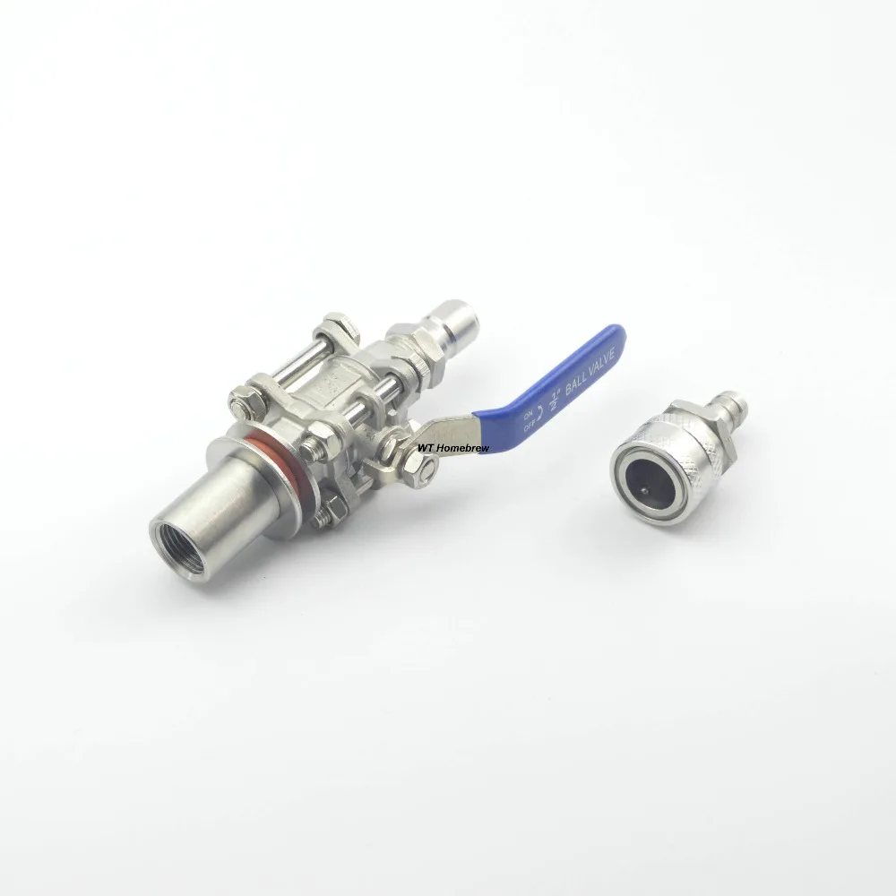 Набор бесшовных быстроразъемных клапанов для чайника 3 шаровых клапана 1/2 дюйма |