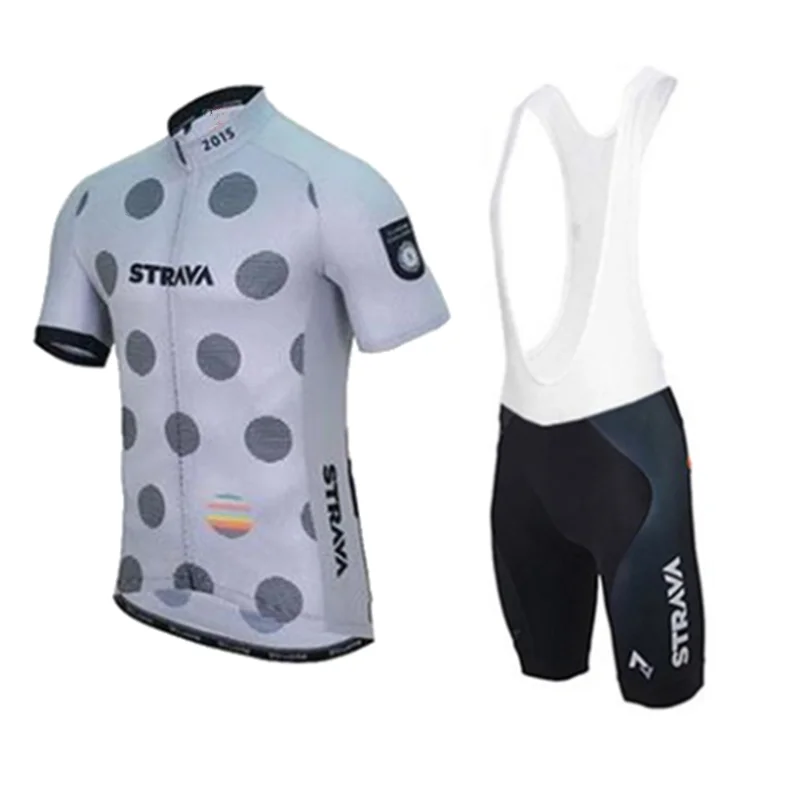 5 STRAVA Велоспорт Джерси Наборы Pro team мужчины короткий рукав велосипедная одежда дышащий горный велосипед спортивная одежда - Цвет: 5