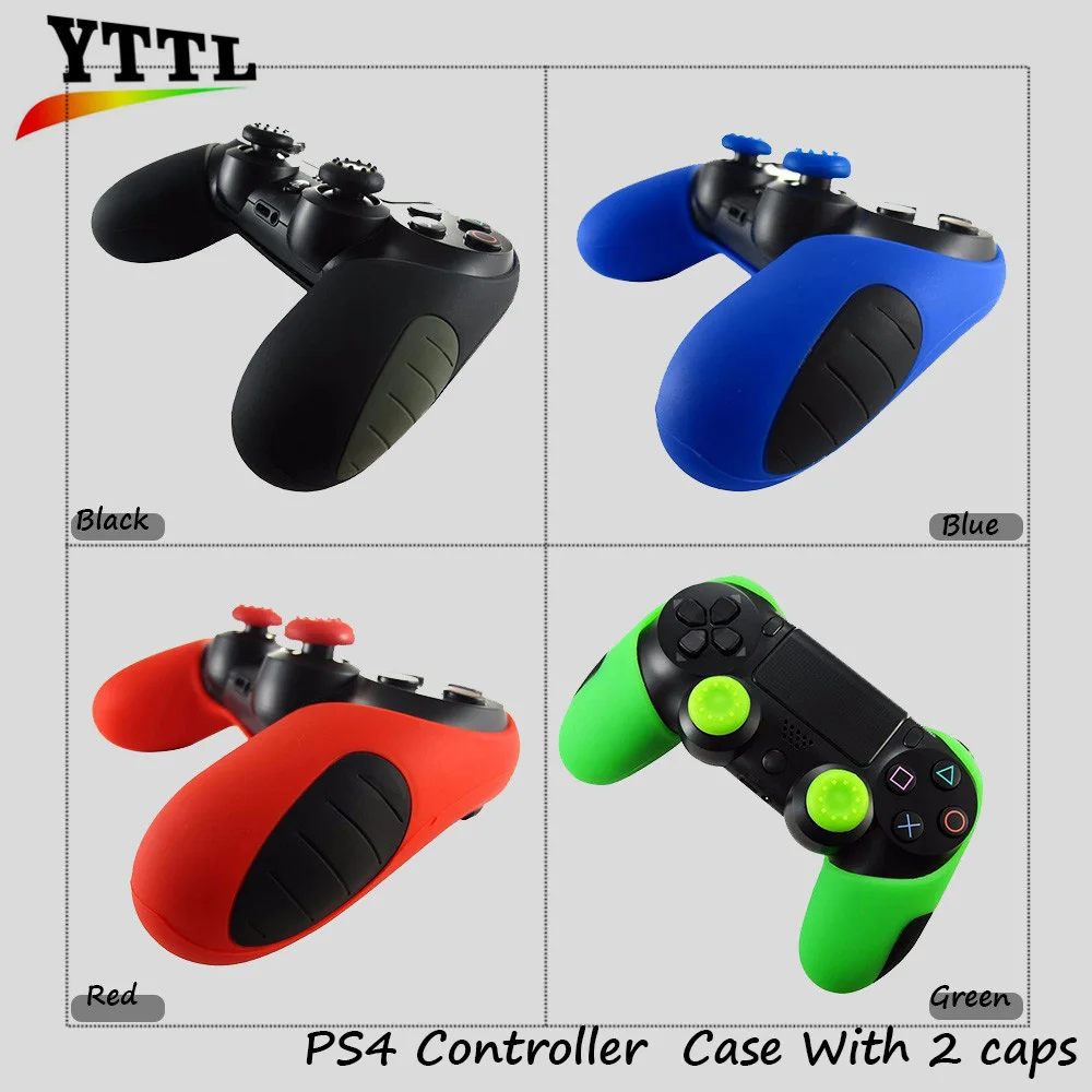 Защитный чехол для PS4 контроллер с 2 шт. джойстик ручки мягкий из силикона и резины