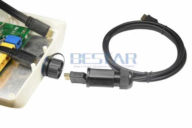 

HDMI 2.0 male to male IP68 Waterproof cable with hdmi female Water Proof socket Connector plug Adapter IP 68 hd line 4K 2160P