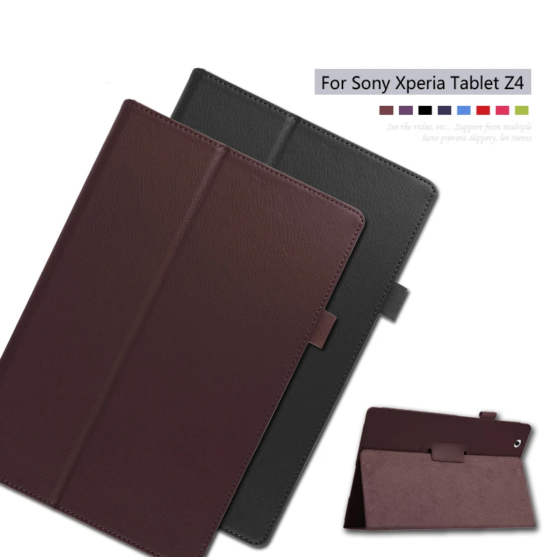 Чехол для Sony Xperia Tablet Z4 10 1 '' GARUNK Solid Filp Litchi кожаный защитный чехол Аксессуары