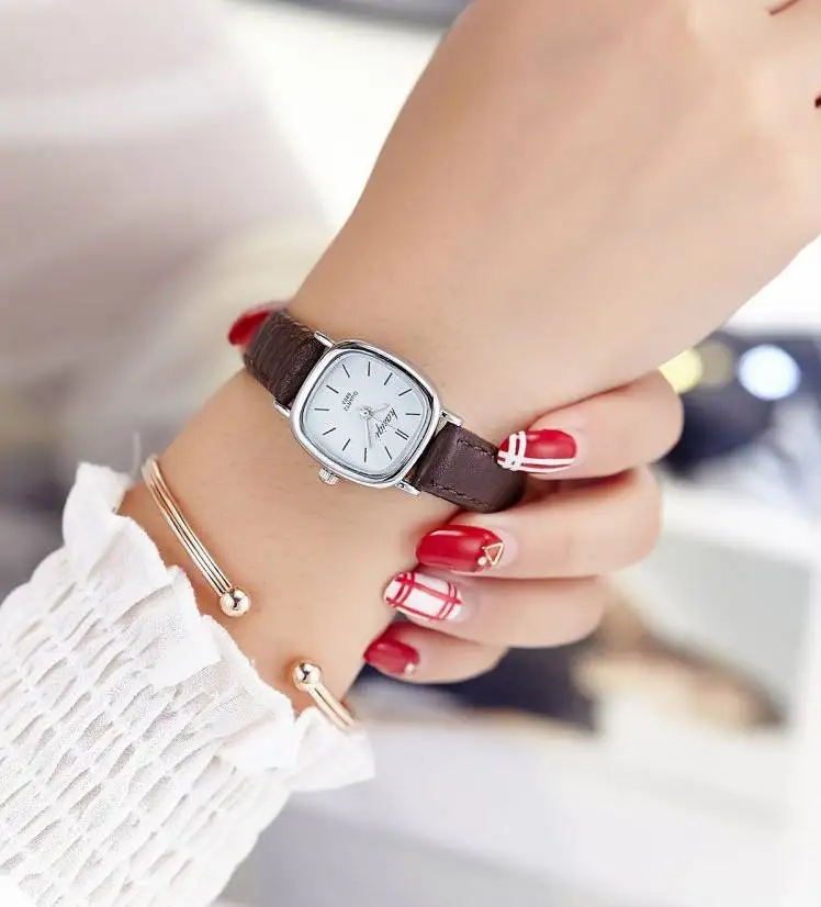 2018 Brand Women Watches Women leather Square reloj mujer Luxury Dress Watch Ladies Quartz Wrist Watch Montre Femme