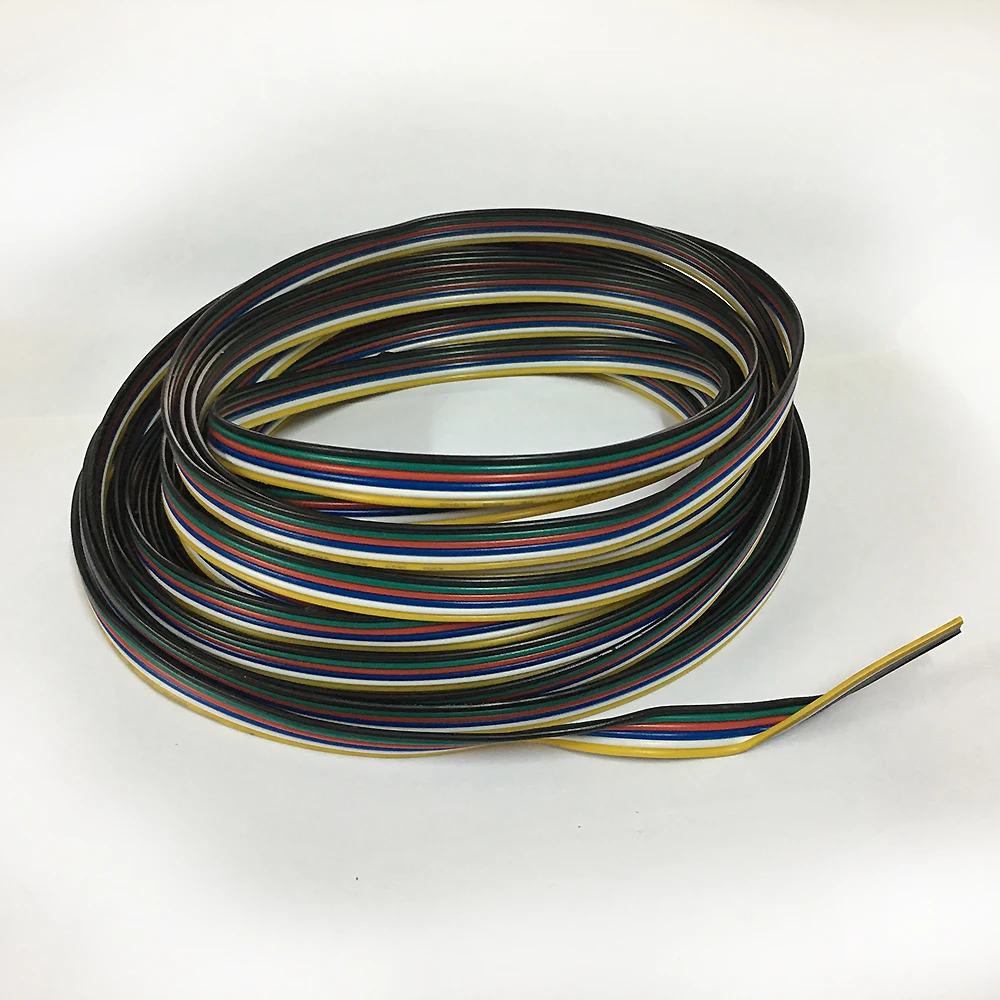 1 м 2 м 10 м/20 м рулон 2pin/3pin/4pin/5pin 22AWG/20AWG/18AWG светодиодный разъем удлинитель провода кабель