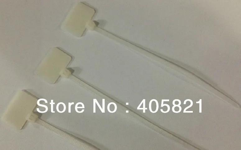

1000pcs/bag 3*100 Marker nylon cable ties/ label plate size 13mm*L20MM
