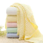 Полотенца детские, 6 слоев, однотонные, для ванны, муслиновое полотенце, 100% хлопок, впитывающее одеяло для новорожденных, пеленальная накидка, 105*105 см