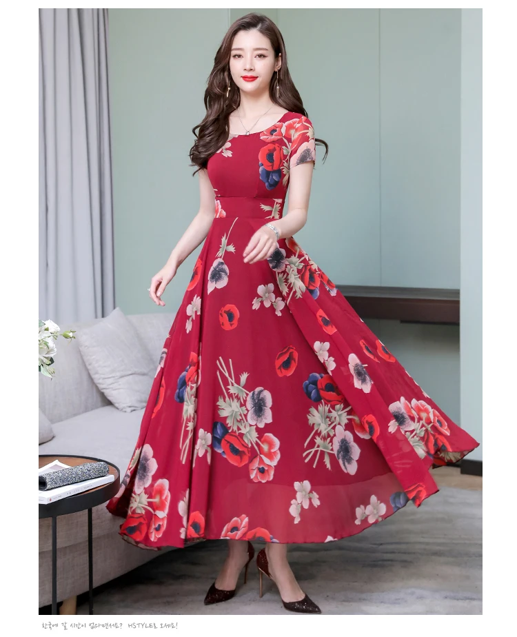 Винтажные Цветочные шифоновые Boho Макси сарафаны 3XL плюс размер пляжные миди летние новые платья элегантные женские облегающие вечерние платья