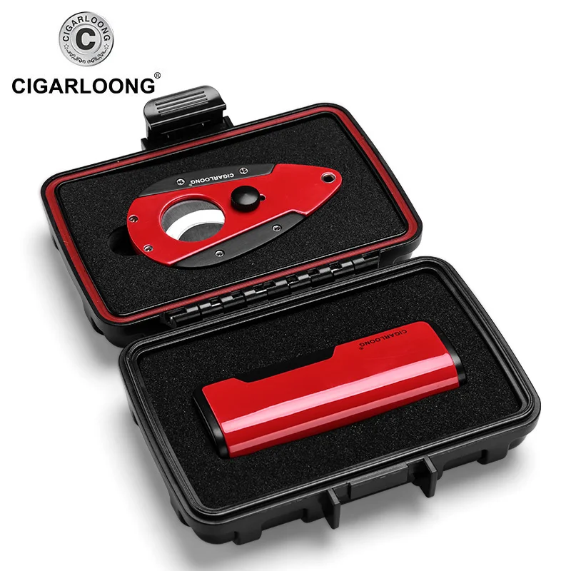 CL TZ008 Cohiba роскошный резак для сигар с зажигалкой сенсорный ветрозащитный чехол в