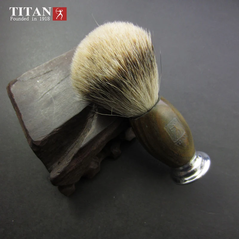 

Titan Silvertip Badger Shaving Brush Hair Knot Pennello Da Barba Green Ebony Handle Handmade Pincel Brushes Escova De Cabelo