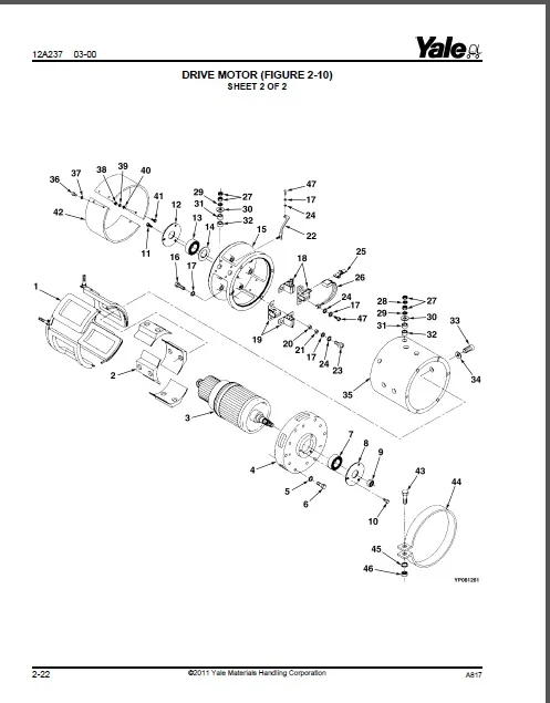 Новые запчасти Yale PDF 2017 для Европы|euro|euro 2 |