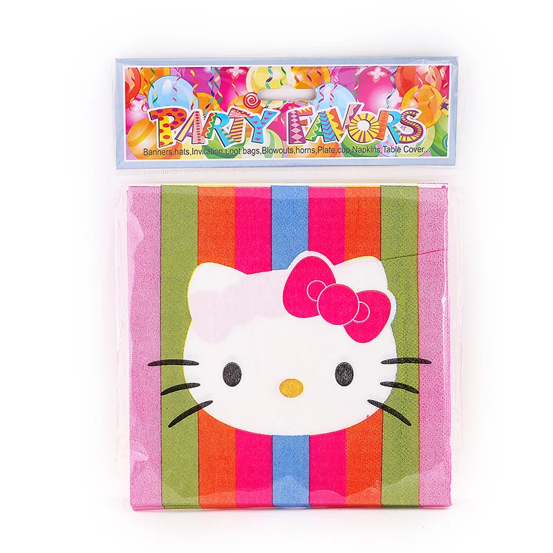 Оптовая продажа рисунок Hello Kitty тема Посуда декоративная бумага для вечеринок
