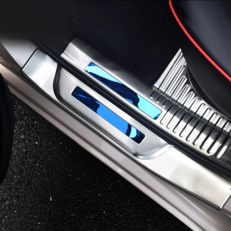Vtear для hyundai Elantra, автомобильный порог, педали, покрытие, против царапин, грязная защита, накладка, бампер, авто-Стайлинг, аксессуары, украшение
