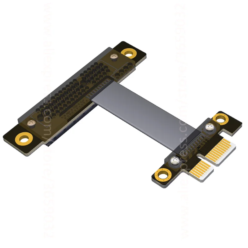 PCIe 3 0x1 Штекерный к x4 женский кабель EMI Экранирование 8G/bps PCI E III 1x 4x расширитель