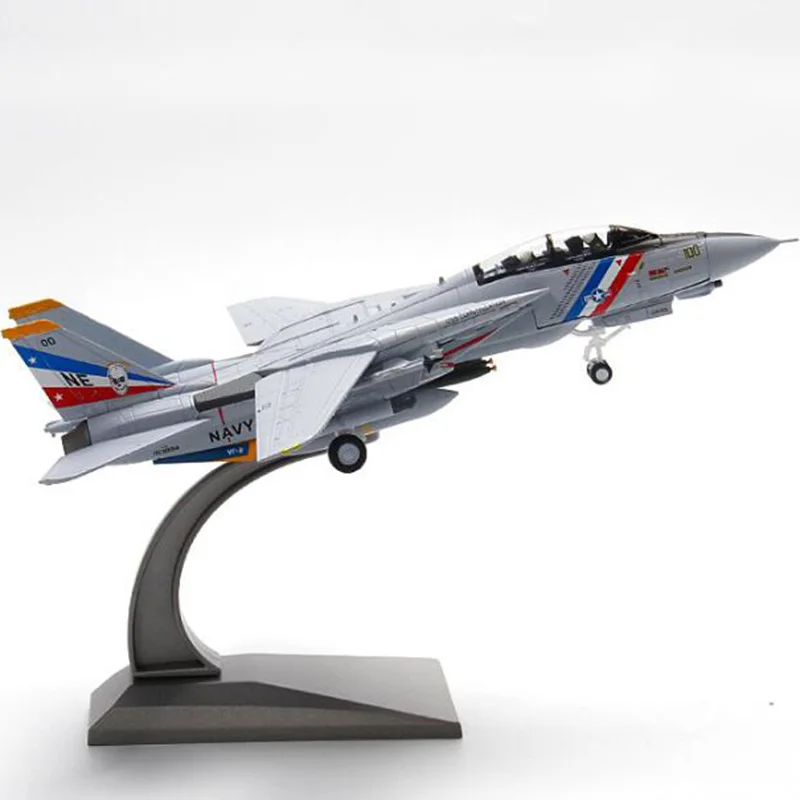 1/100 масштаб США пламя круиз боец шоу американская военно морская армия F14 самолет