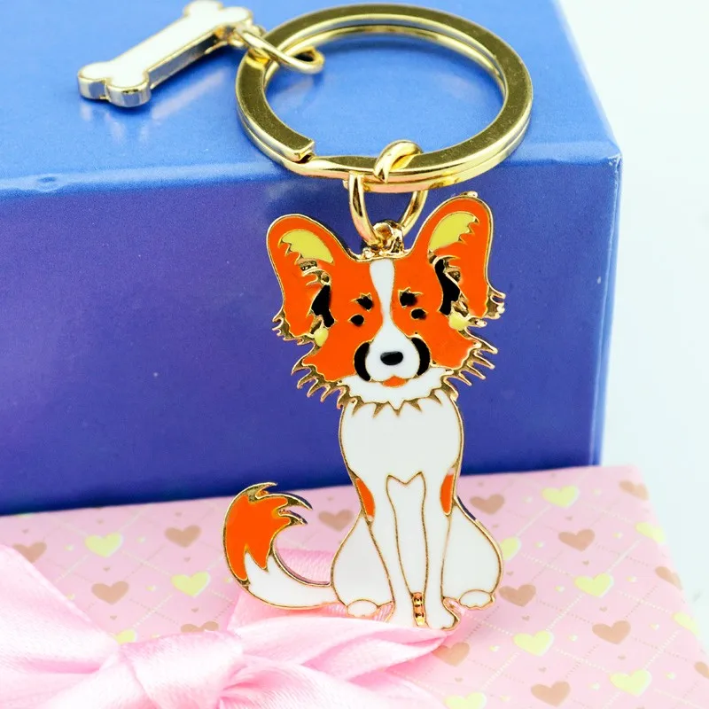 Papillon цепи для домашнего животного популярные металлические брелки DIY Подвески подарок может кольцо для ключей брелок женские цепочки для мужчин