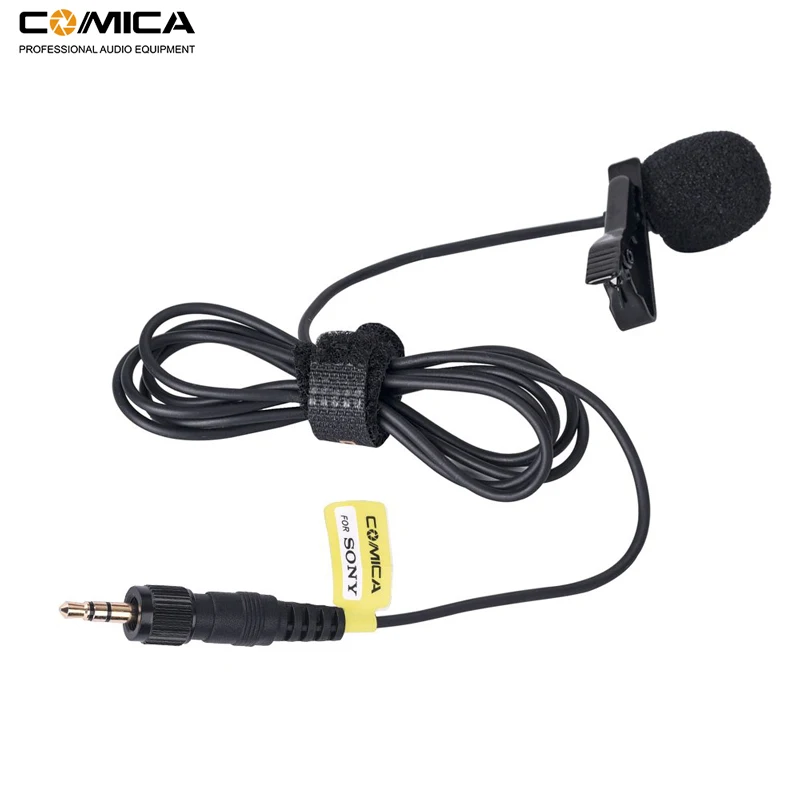 

Comica CVM-M-O2 3.5mm Lavalier Microphone Omnidirectional Lapel Lav Mic for Sony Wireless Microphone Transmitter